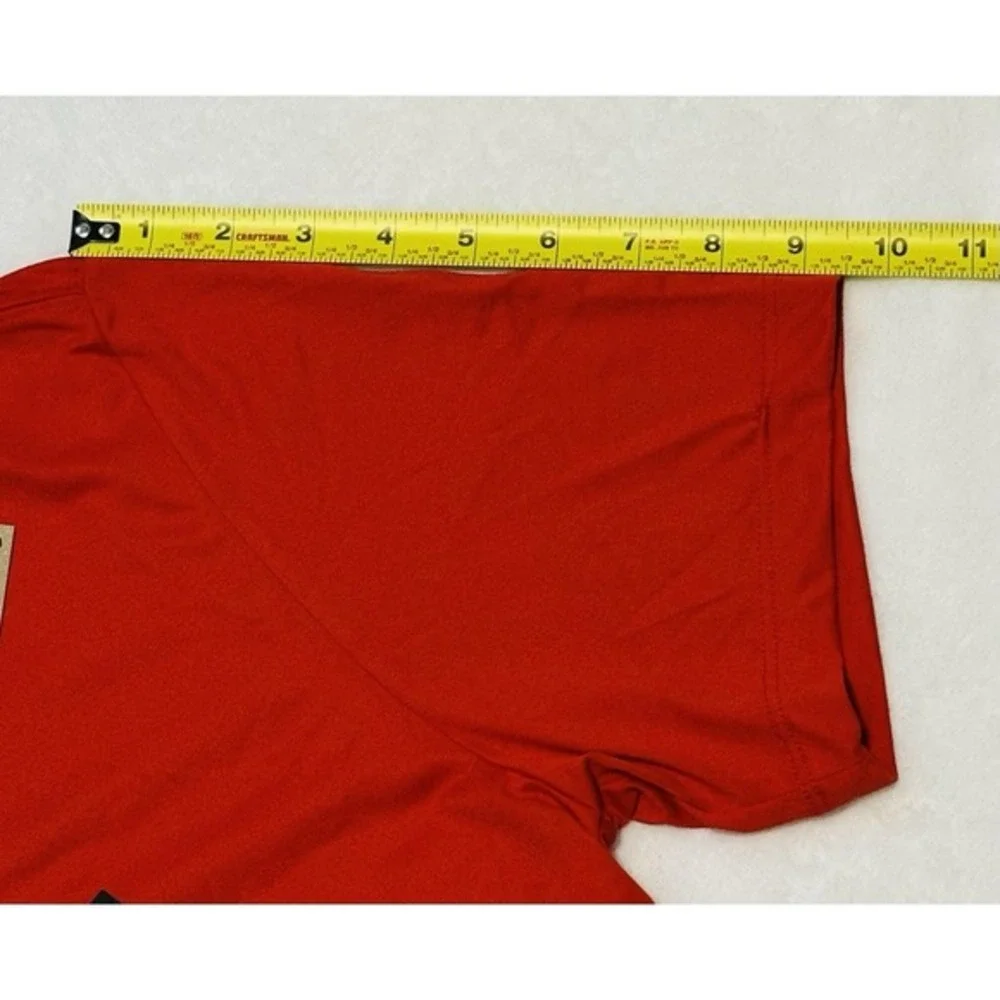 The Nike Tee JUST DO IT Basketball Dri-Fit Red Shirt Men's Medium HF6203-657 NWT